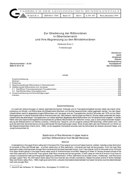 JAHRBUCH DER GEOLOGISCHEN BUNDESANSTALT Jb