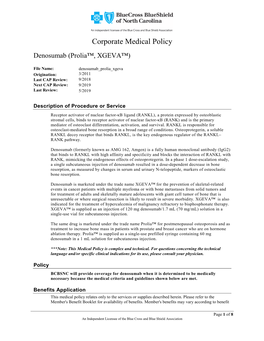 Denosumab (Prolia™, XGEVA™)