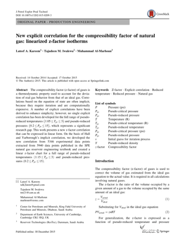 New Explicit Correlation for the Compressibility Factor of Natural Gas: Linearized Z-Factor Isotherms