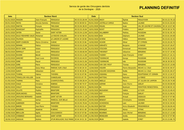 PLANNING DEFINITIF De La Dordogne - 2020