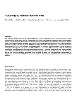 Softening-Up Mannan-Rich Cell Walls
