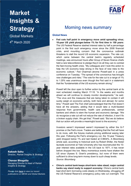 Market Insights & Strategy