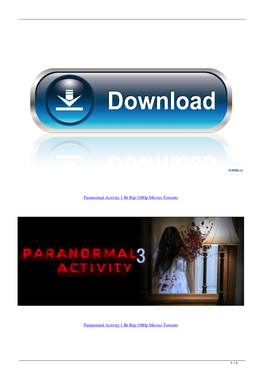 Paranormal Activity 1 Br Rip 1080P Movies Torrents