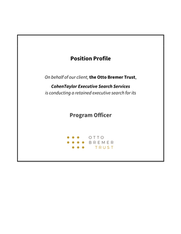 The Program Officer