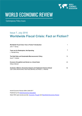 Worldwide Fiscal Crisis: Fact Or Fiction?