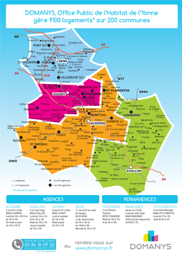 DOMANYS, Office Public De L'habitat De L'yonne Gère 9100 Logements