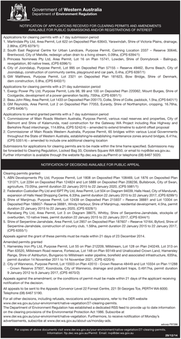 Government of Western Australia Department of Environment Regulation