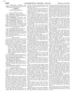 Congressional Record—Senate S844