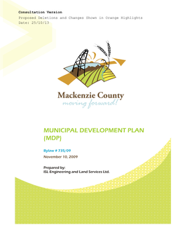 Municipal Development Plan (Mdp)
