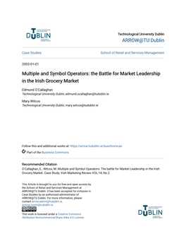 Multiple and Symbol Operators: the Battle for Market Leadership in the Irish Grocery Market