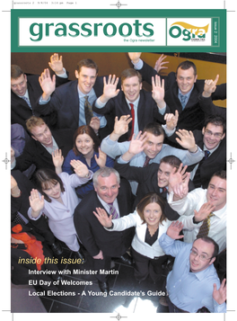 Inside This Issue: Grassroots 2 9/8/04 3:14 Pm Page 1 Page Pm 3:14 9/8/04 2 Grassroots Grassroots 2 9/8/04 3:14 Pm Page 2 Common Sense Citizenship