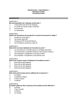 Naturalisation » Questions Locales Corcelles-Le-Jorat