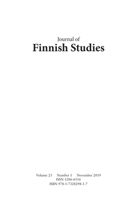 Finnish Studies