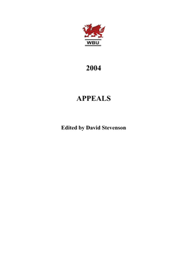 2004 Appeals