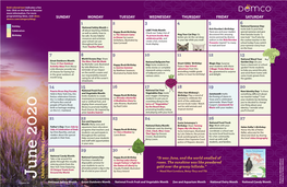 Children's Activity Calendar June 2020