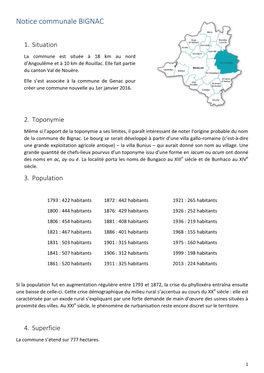 Notice Communale BIGNAC