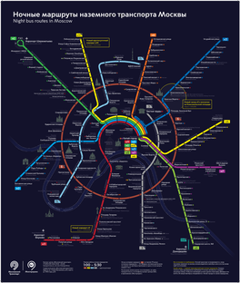 Night Bus Routes in Moscow