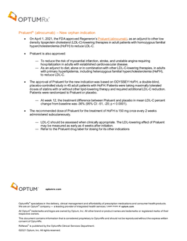 Praluent® (Alirocumab)