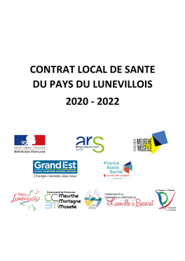 Contrat Local De Sante Du Pays Du Lunevillois 2020 - 2022