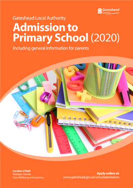 School Admissions Primary Booklet 2020