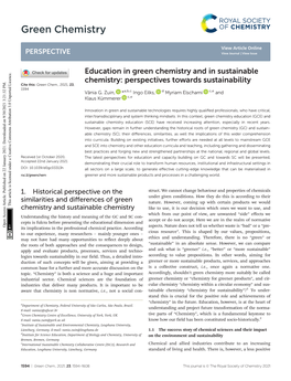 Green Chemistry