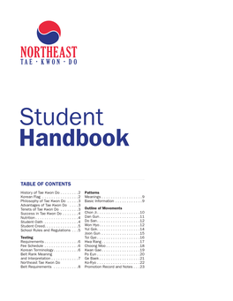 Student Handbook