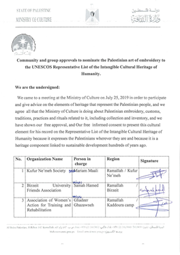 Integration of Palestinian Embroidery Art In· Curriculum