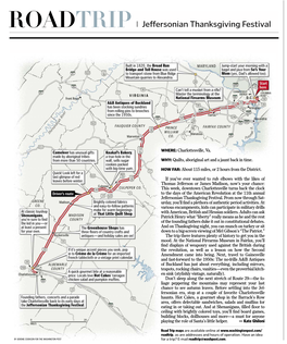 ROADTRIP Jeffersonian Thanksgiving Festival