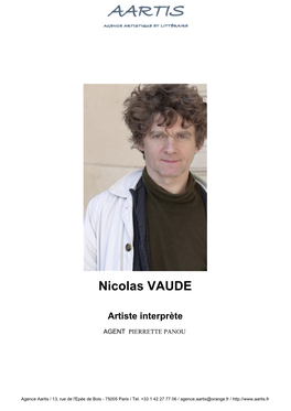 Nicolas VAUDE