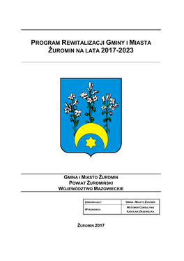 Program Rewitalizacji Gminy I Miasta Żuromin Na Lata 2017-2023
