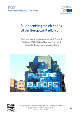 Europeanising the Elections of the European Parliament