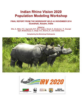 Indian Rhino Vision 2020 Population Modeling Workshop