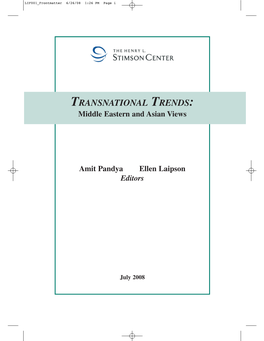 TRANSNATIONAL TRENDS: Middle Eastern and Asian Views