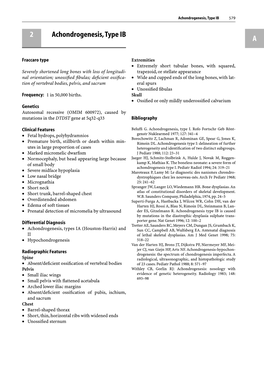 2 Achondrogenesis, Type IB A