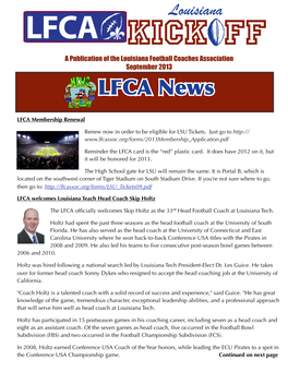 LFCA Newsletter1309