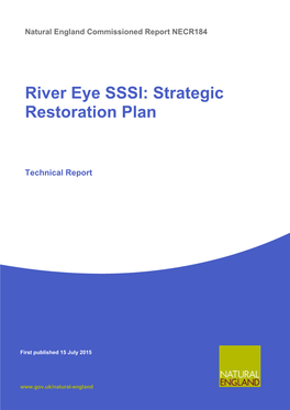 River Eye SSSI: Strategic Restoration Plan