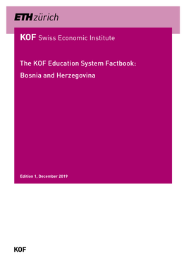 The KOF Education System Factbook: Bosnia and Herzegovina