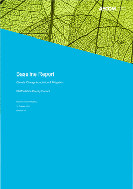Baseline Report: Climate Change Mitigation & Adaptation Study