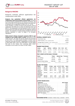 Market Wrap-Up Th July 19 2018