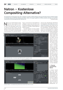 Natron – Kostenlose Compositing-Alternative?