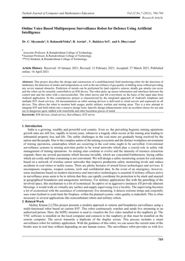 Online Voice Based Multipurpose Surveillance Robot for Defence Using Artificial Intelligence