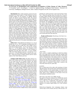 An Overview of Morphological and Compositional Investigation of Melas Chasma of Valles Marineris