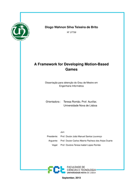 A Framework for Developing Motion-Based Games