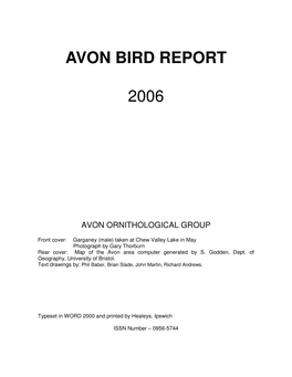 Avon Bird Report 2006