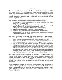 Suburbanization Historic Context and Survey Methodology