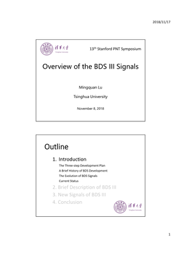 Overview of the BDS III Signals