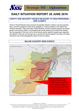 DAILY SITUATION REPORT 13 May 2008