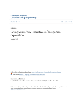 Narratives of Patagonian Exploration Mark W