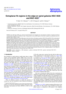 Extraplanar HII Regions in the Edge-On Spiral Galaxies NGC 3628 and NGC 4522? Y