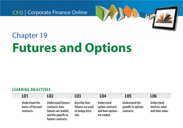 Chapter 19 Futures and Options